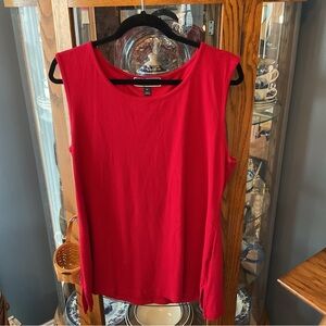 Karen Scott Classic Red Sleeveless Women's Top XL